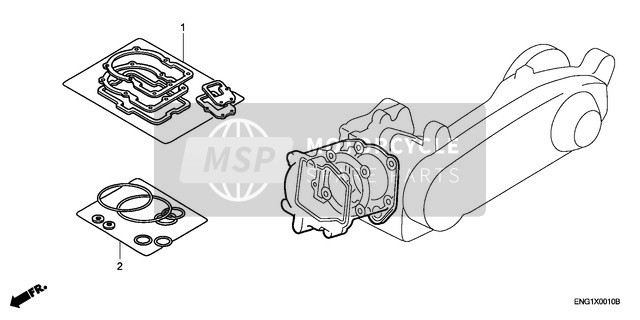 Honda NSS250 2002 Gasket Kit A for a 2002 Honda NSS250